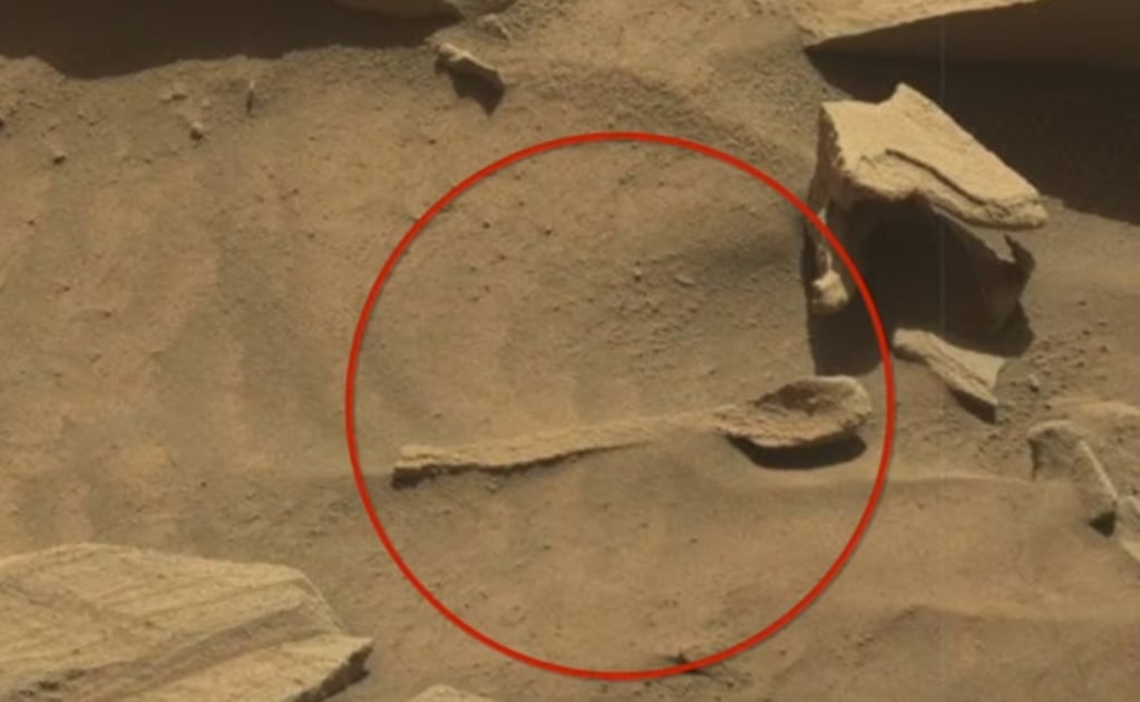 NASA publicó foto de una cuchara en Marte