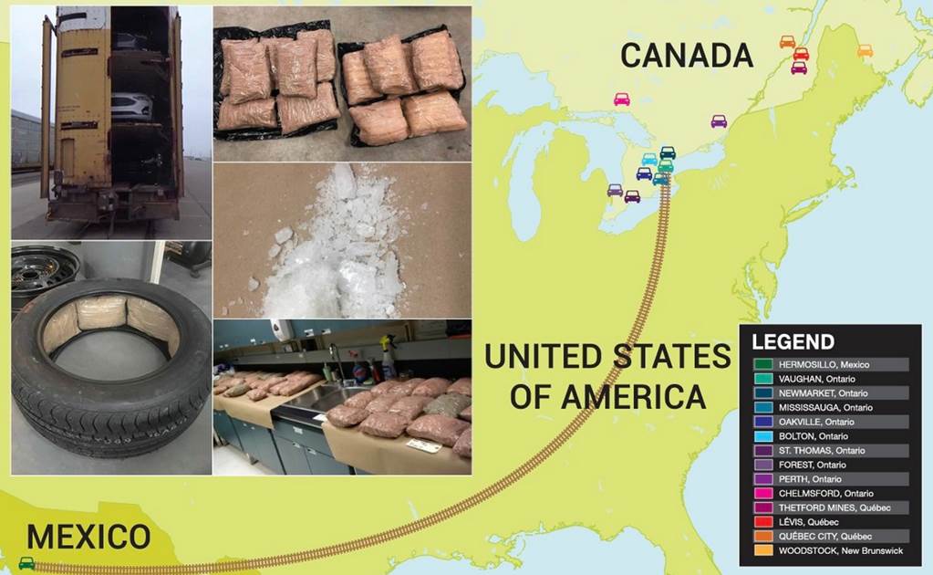 Canadá incauta 180 kg de DROGA enviada desde México. Noticias en tiempo real