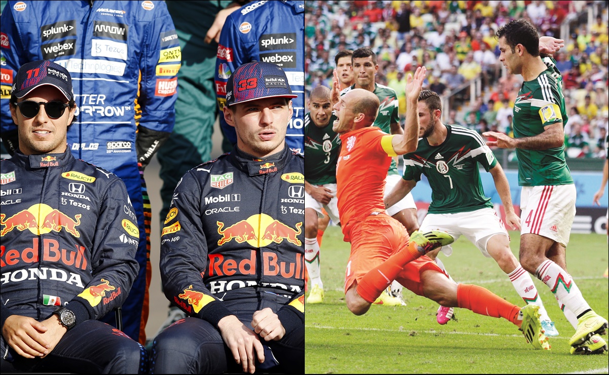 En Países Bajos agradecen a Checo Pérez la ayuda a Verstappen y se disculpan por el "no era penal"