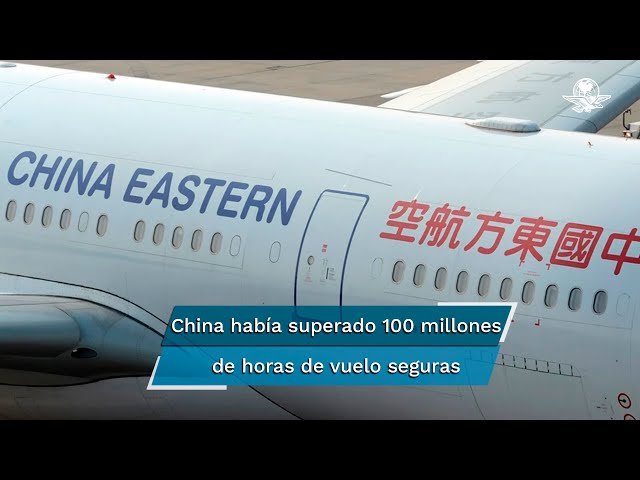 Así fue el momento en que avión con 132 pasajeros se precipita a tierra en China