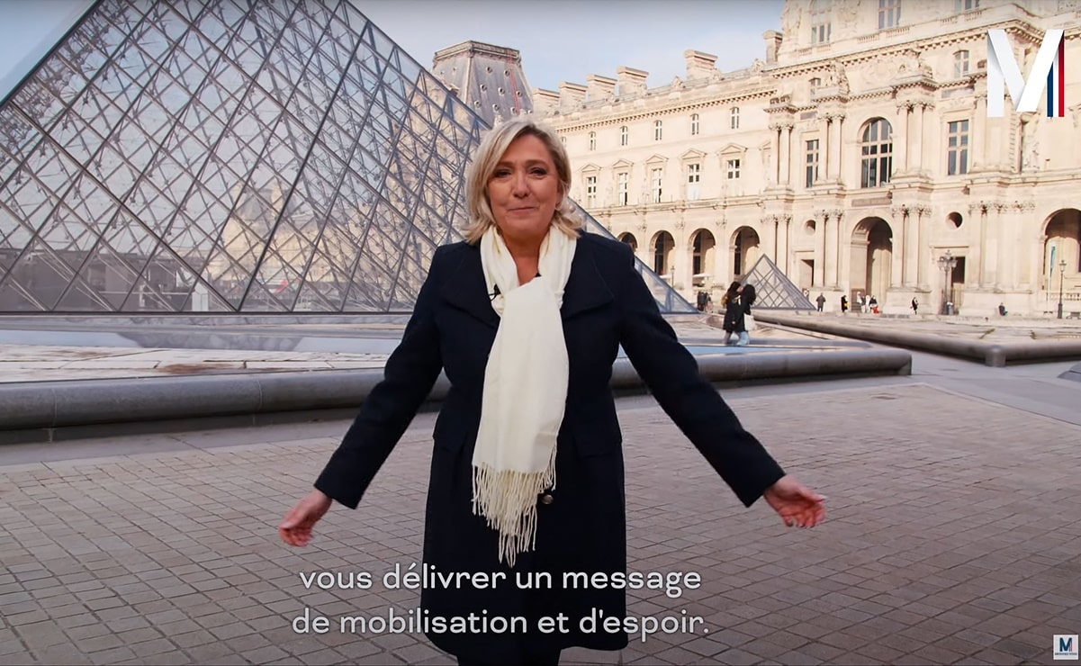 El Louvre pide a Le Pen retirar su video electoral por usar su imagen