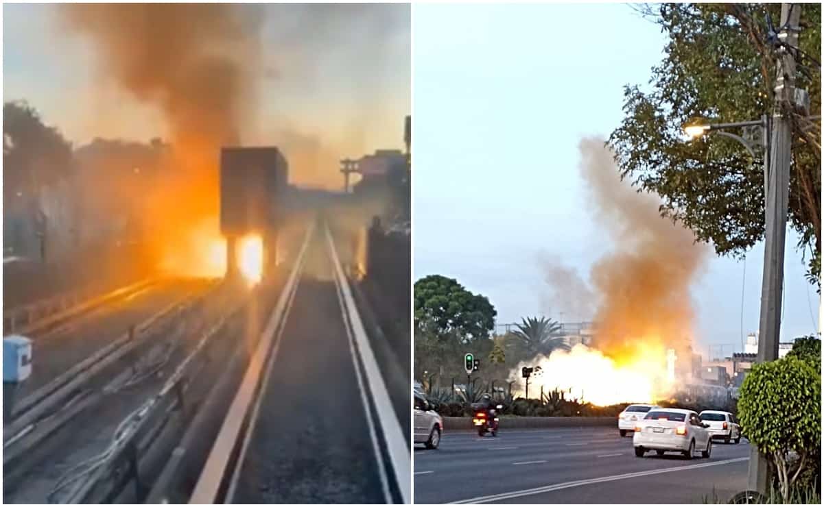 As&iacute; fue el sorprendente incendio en la L&iacute;nea 2 del Metro CDMX