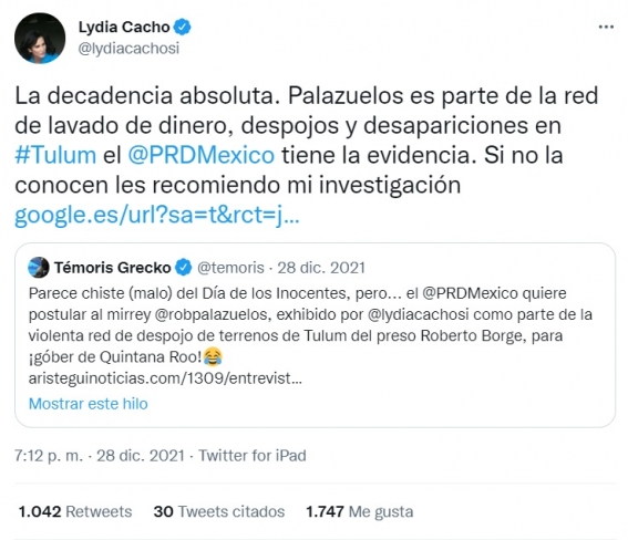 palazuelos lydia cacho  - Roberto Palazuelos demandará a Lydia Cacho