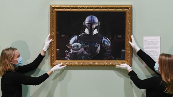 Retrato de Baby Yoda será parte de la colección del National Portrait  Gallery