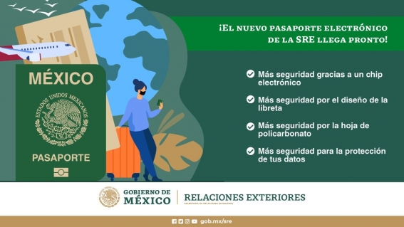Conoce los datos que llevará el pasaporte electrónico de México