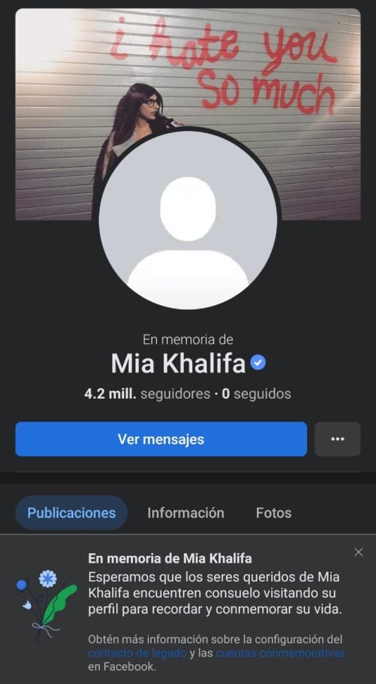 mia khalifa facebook - Mia Khalifa alborota las redes con su "desaparición"