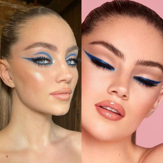 Las sombras azules dominarán las tendencias de maquillaje de 2022