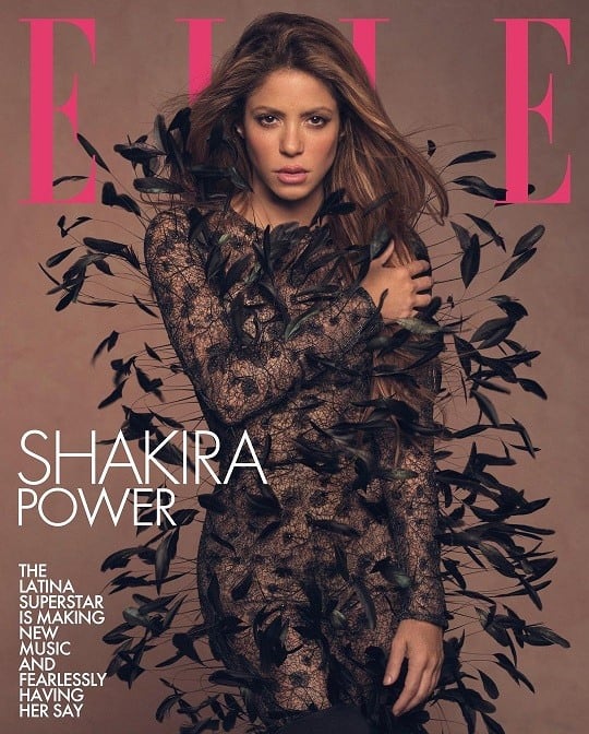 Shakira irradia sensualidad en la portada de la revista Elle