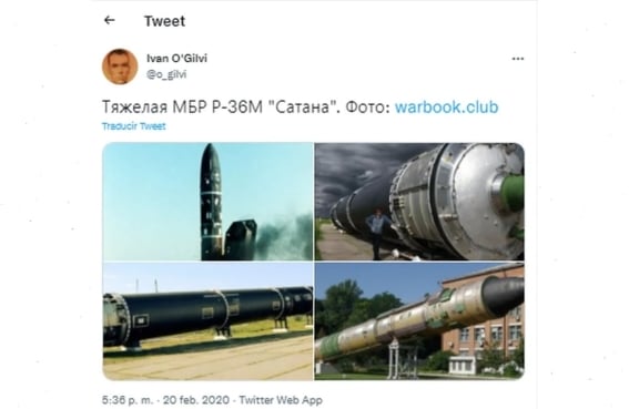 Guerra Rusia Ucrania. Satán, el temido misil nuclear ruso que podría  impactar en 10 objetivos diferentes